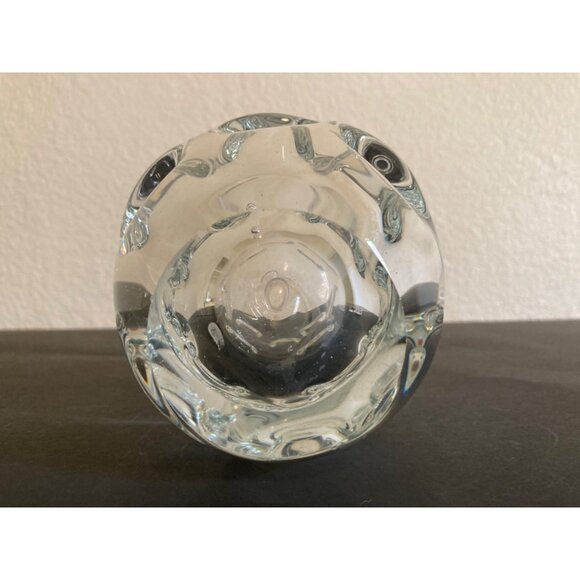 ÅSEDA GLASBRUK SWEDEN 1970's Clear Glass Thumbprint Glass Decanter Bo Borgström - Picture 6 of 8